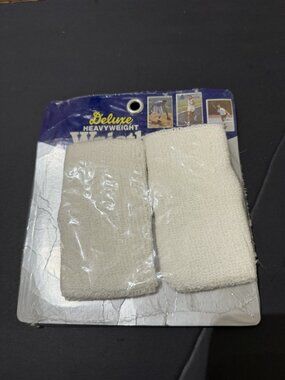 Vintage New Old Stick  Deluxe Heavyweight Wristbands White